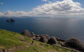 beehive huts on island