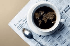 coffee and newspaper