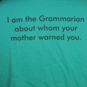 grammarian t shirt INSTAGRAM