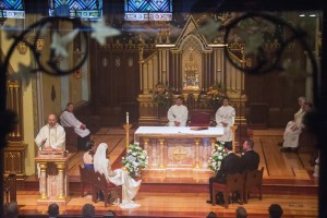 Our wedding at the Chapel of the Immaculate Conception, Seton Hall University